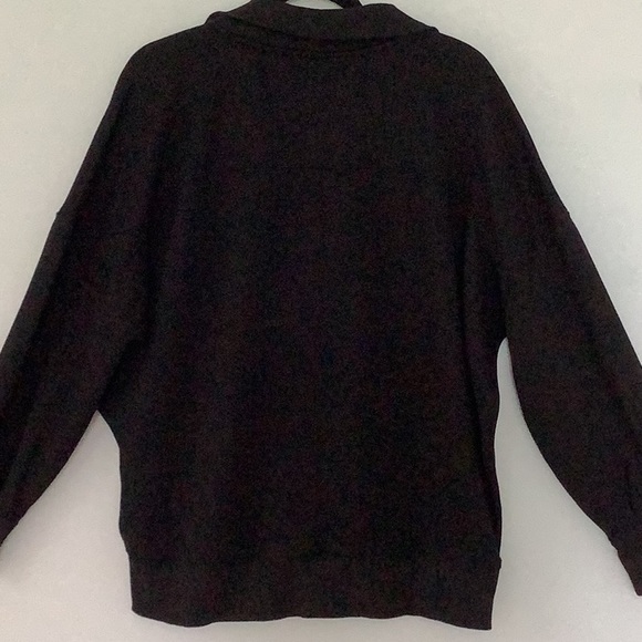 NWOT - Athleta Cozy Karma 1/4 Zip Pullover - black - size XLT - Picture 7 of 15